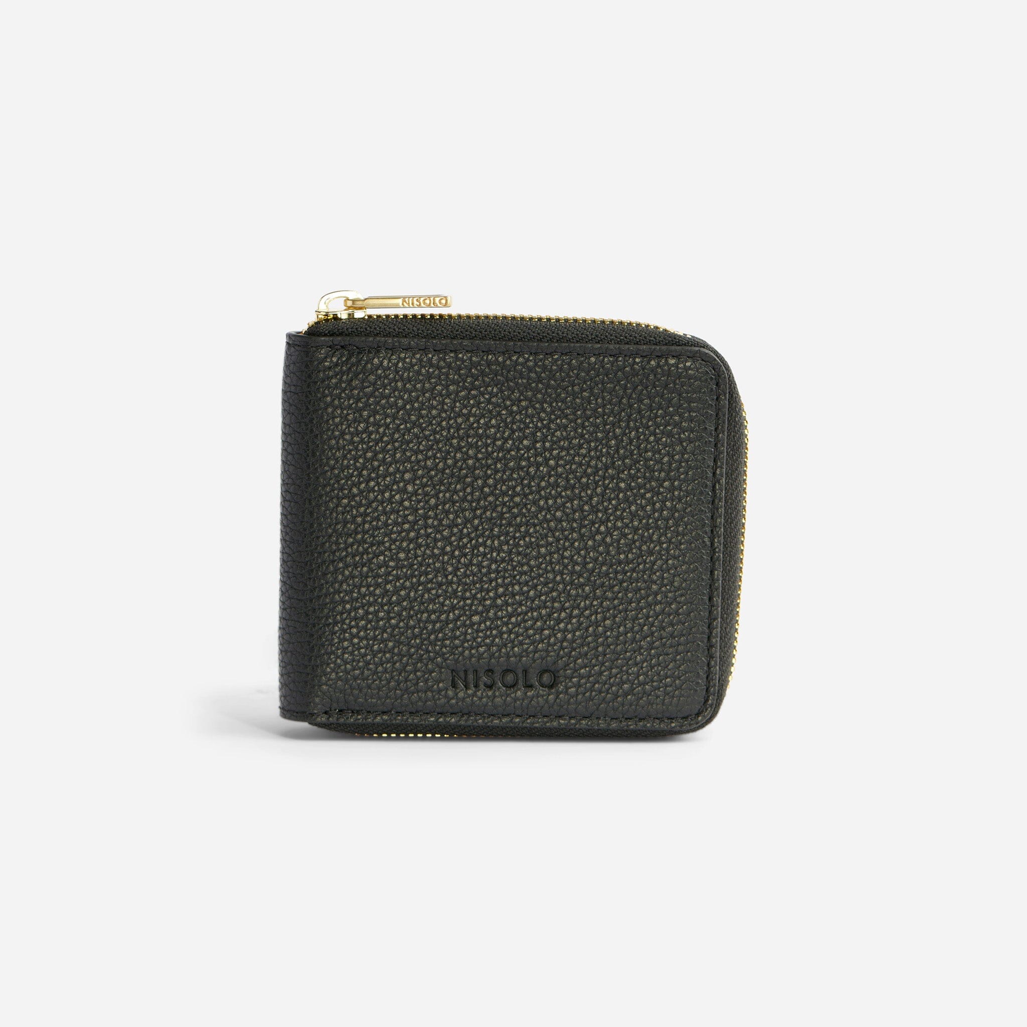 Remi Zip Wallet Black Nisolo 