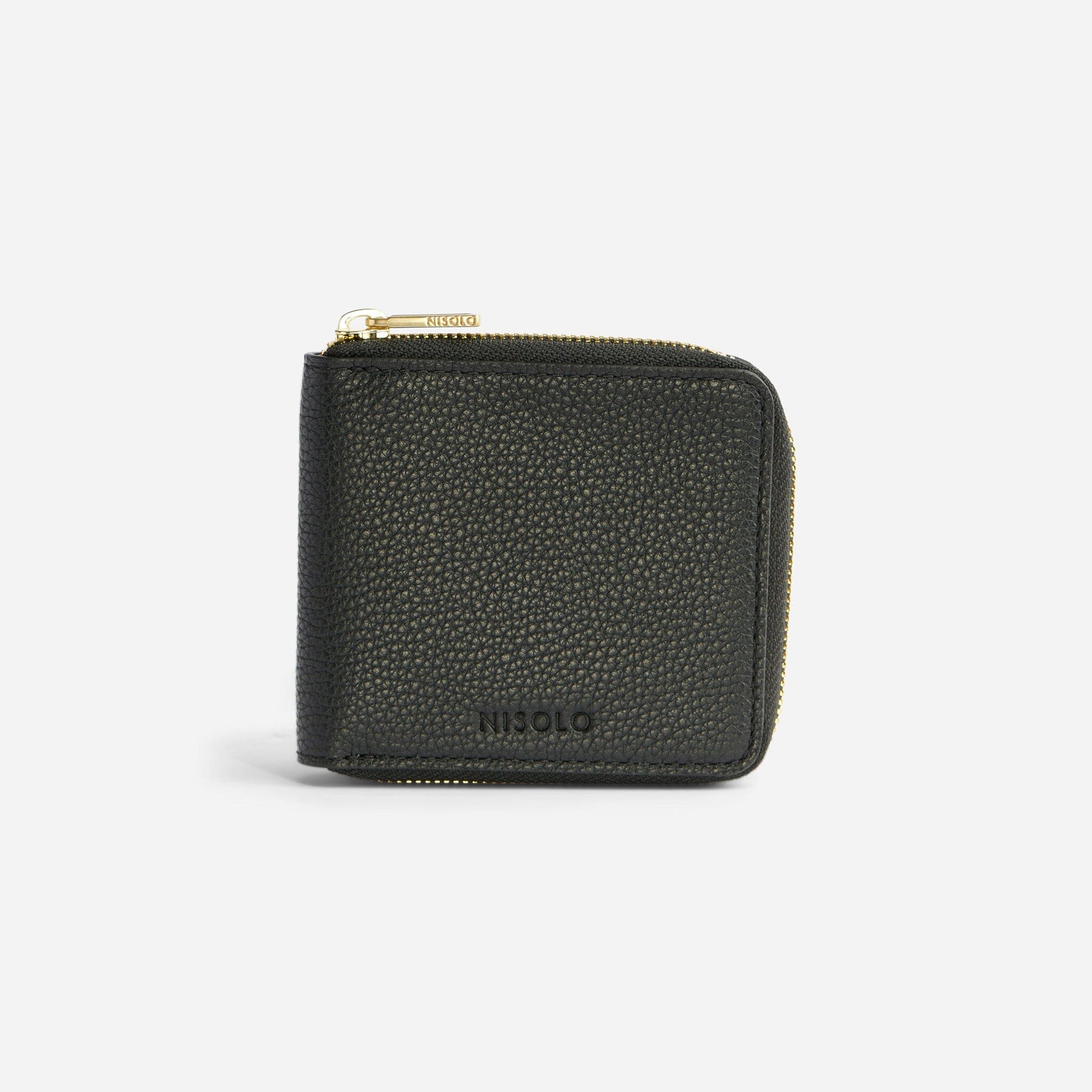 Remi Zip Wallet Black Nisolo 