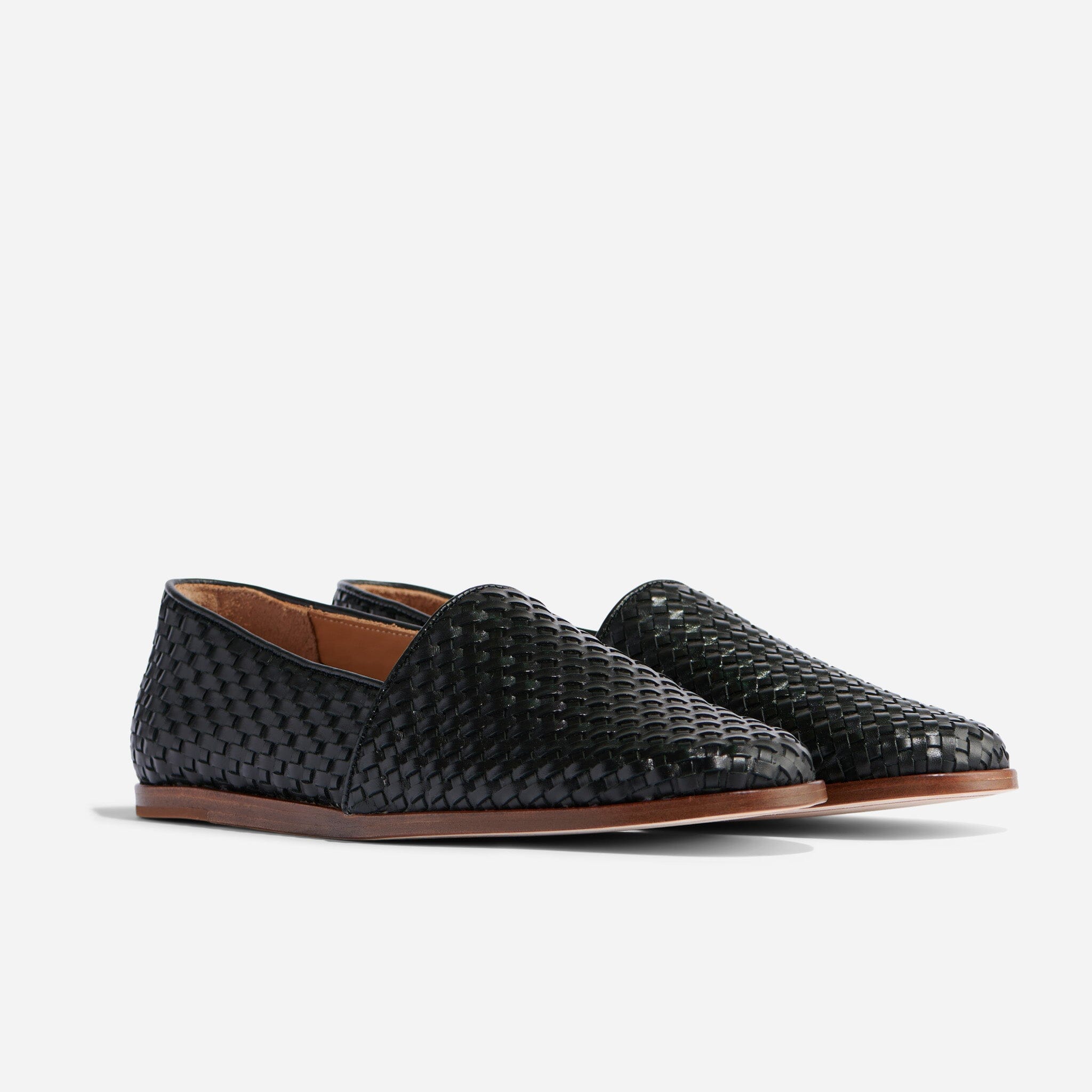 Alejandro Woven Slip On Woven Black