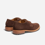 Rey Everyday Derby Lug Umber Brown Suede