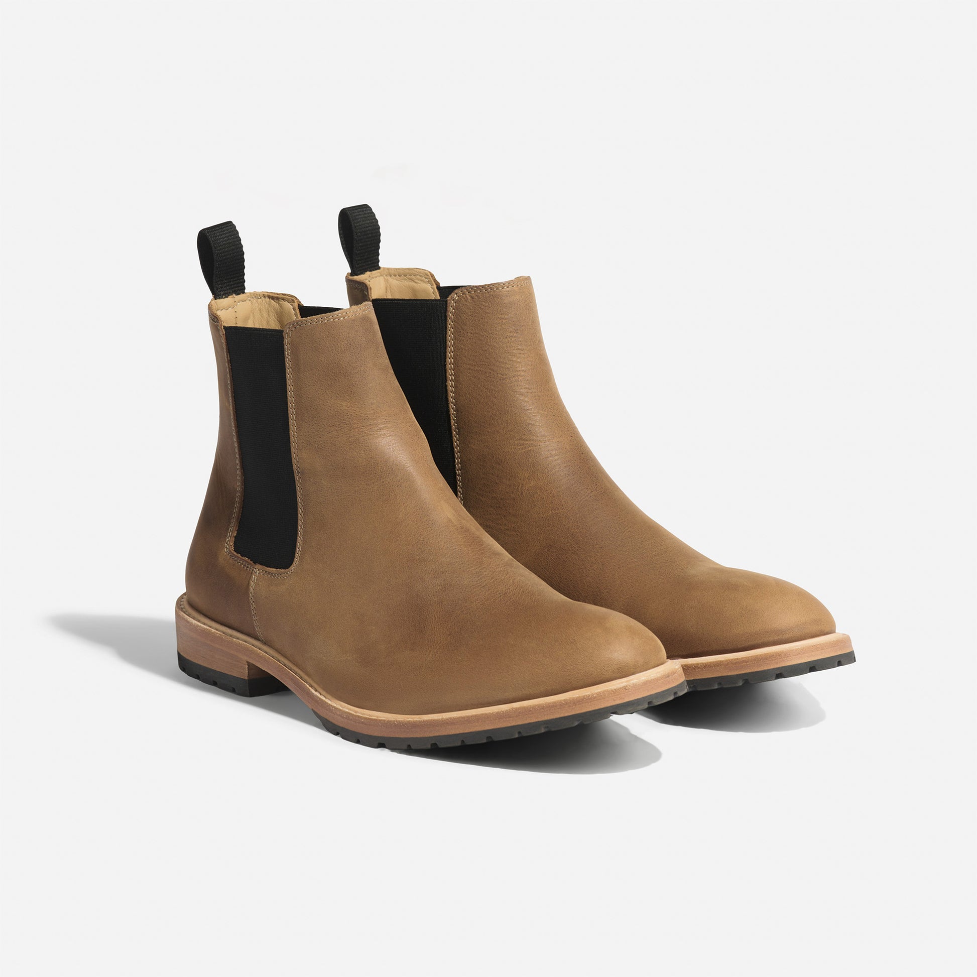 chelsea tobacco fze Handmade Suede Leather Boots: Men's Ankle Boots plush textur... Men's Marco Everyday Chelsea Boot