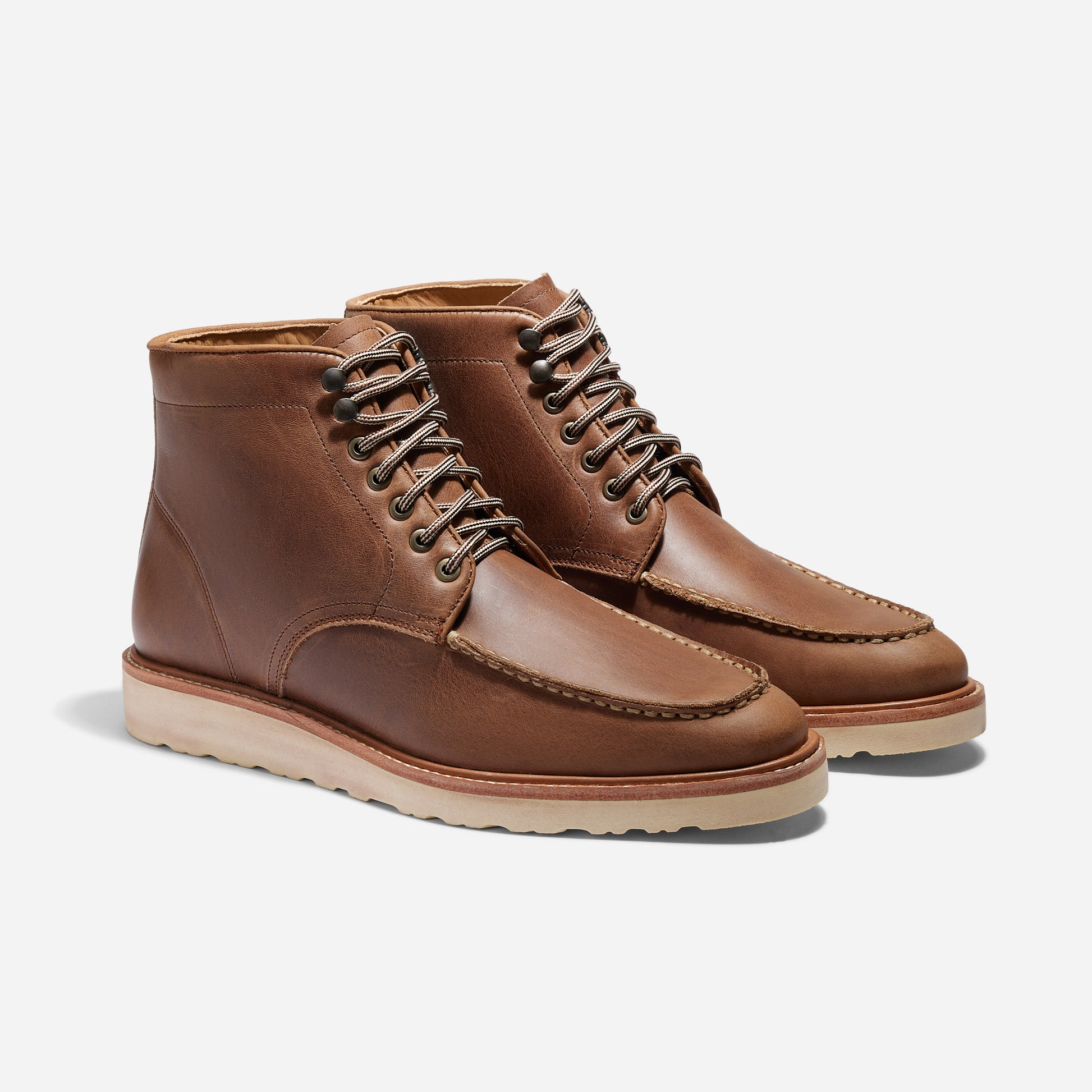toe tobacco Thorogood Mens 6 Inch Moc Leather Work Boot Brown Mateo Moc Toe Boot Tobacco