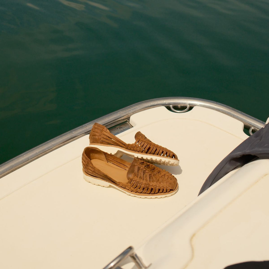 Men's Huarache Lug Sandal Tobacco