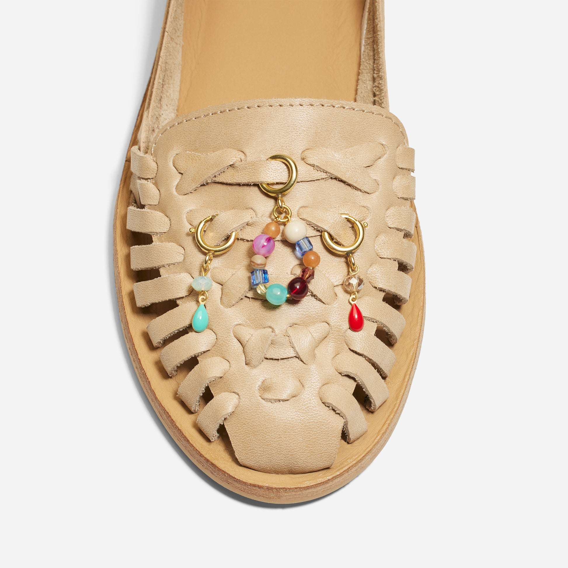 Shoe Charm Teardrop Turquoise