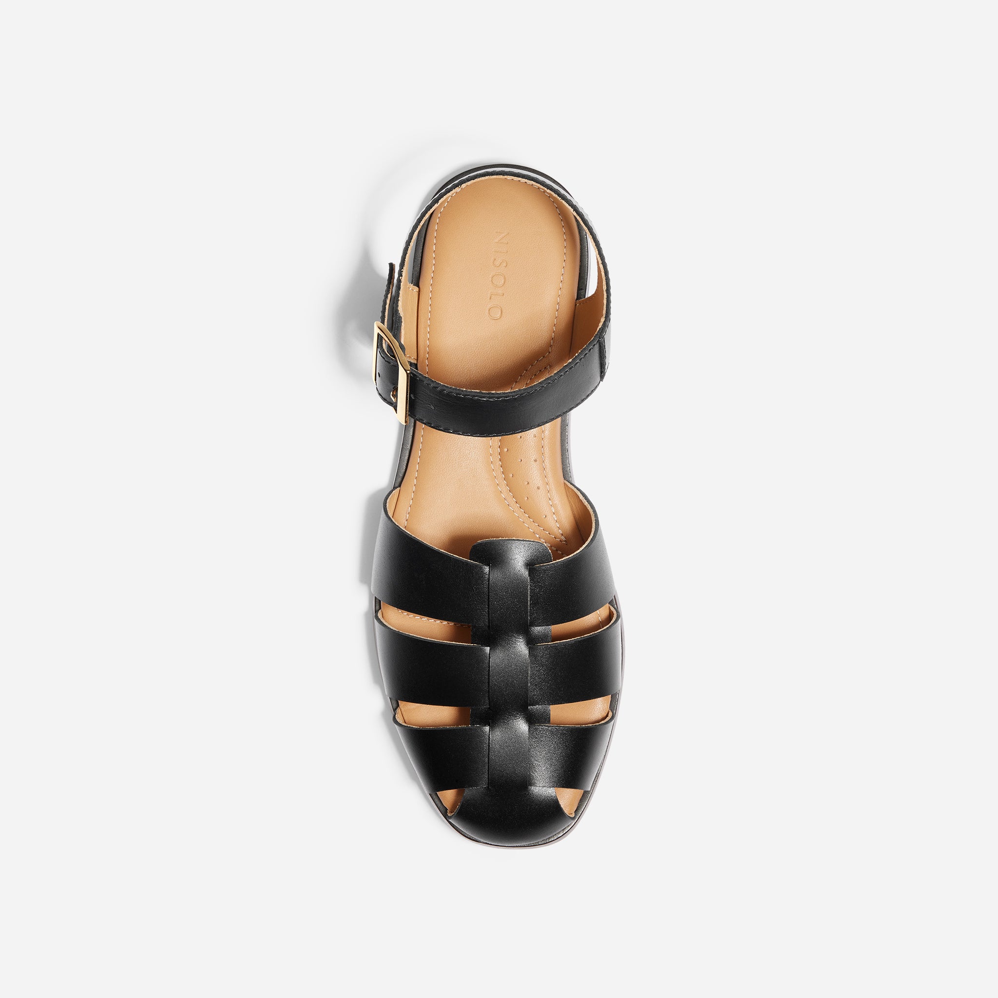 Mira Fisherman Sandal Black – Nisolo