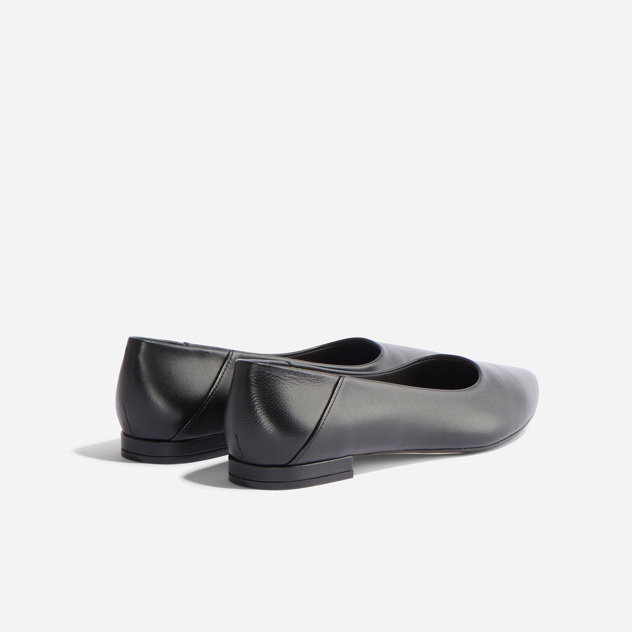 Fina Pointed Toe Flat Black