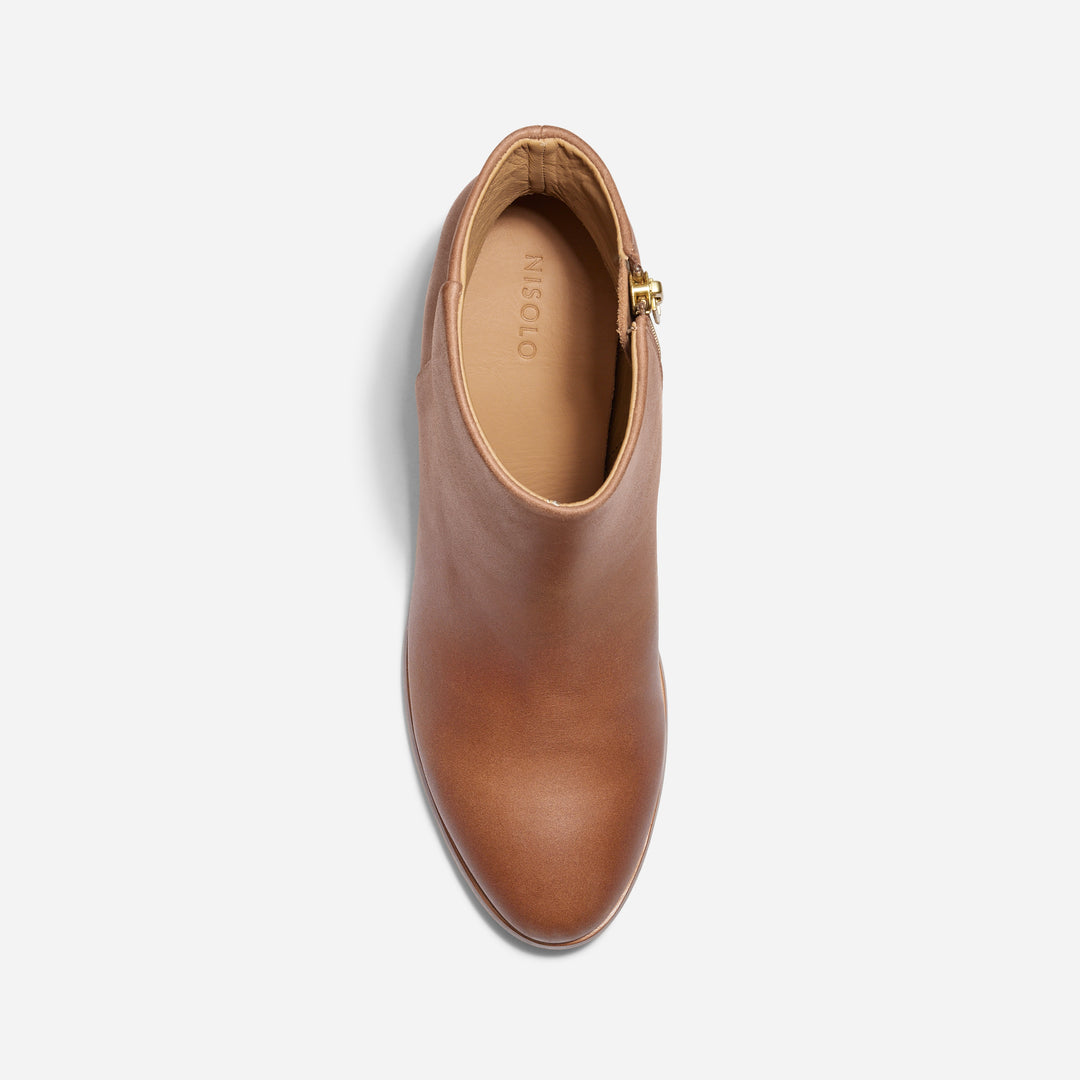 Lia Heeled Bootie Almond