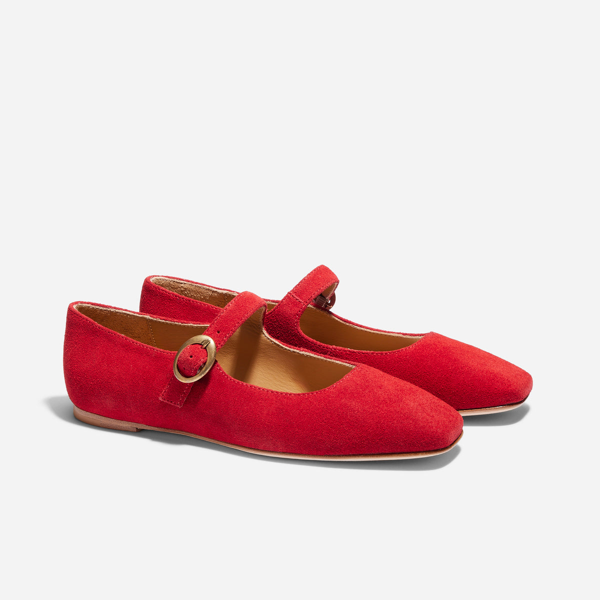 Lola Mary Jane Red Suede