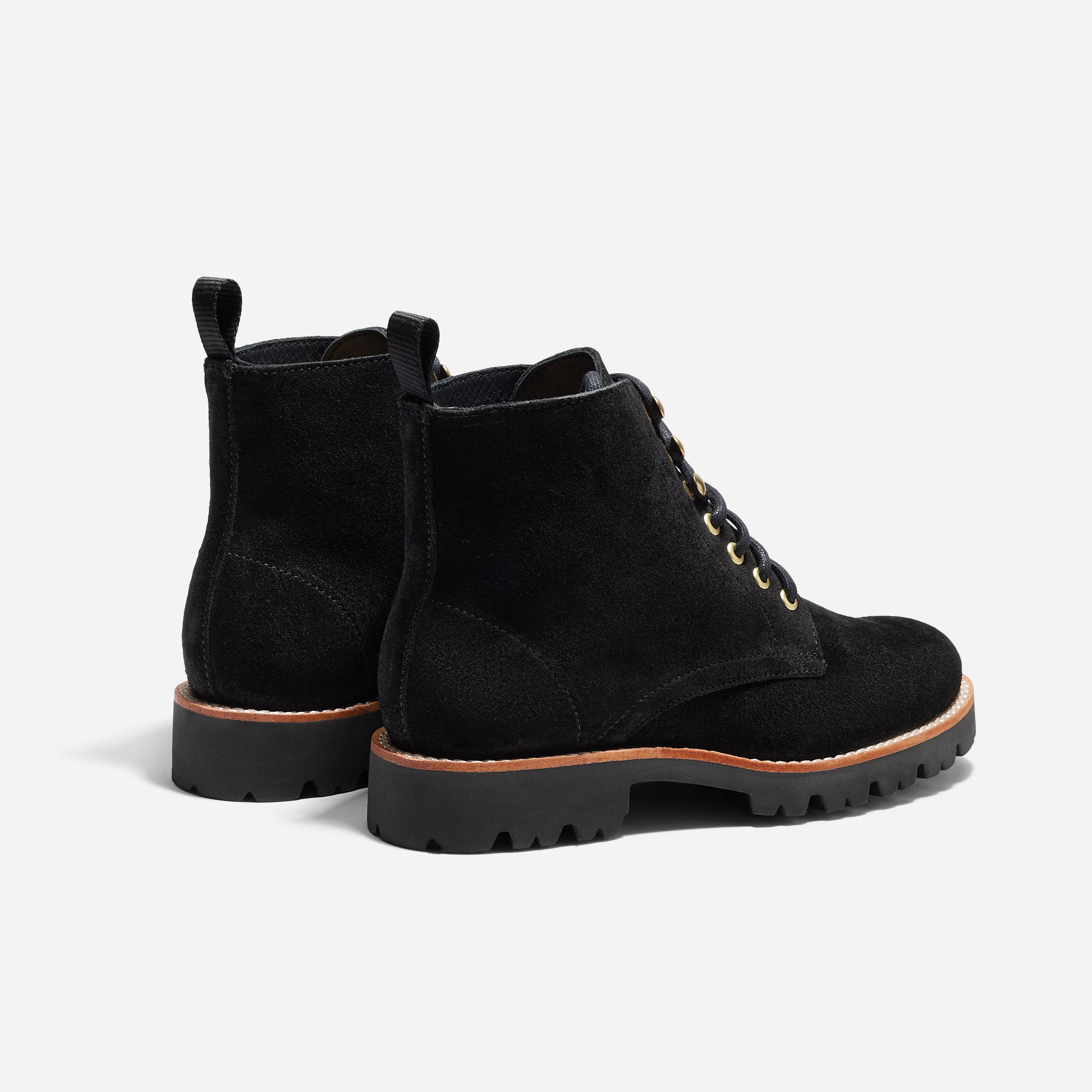 Go-To Lace Lug Boot Black