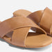 Catalina Slide Sandal Almond Women's Leather Slide Sandal Nisolo 