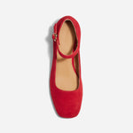Luna Heeled Mary Jane Red