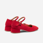 Luna Heeled Mary Jane Red