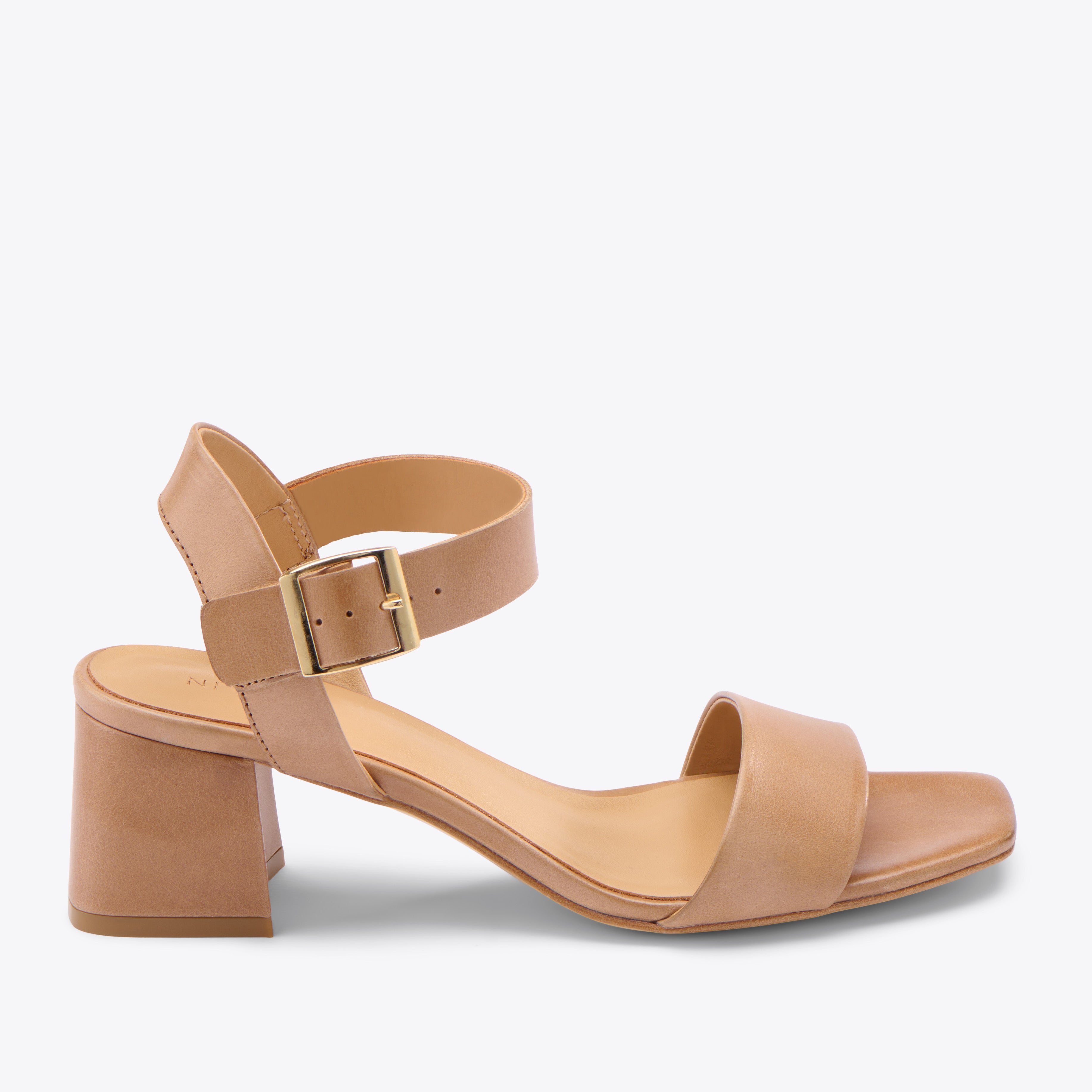 Stella Go-To Block Heel Sandal Almond