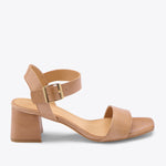 Stella Go-To Block Heel Sandal Almond