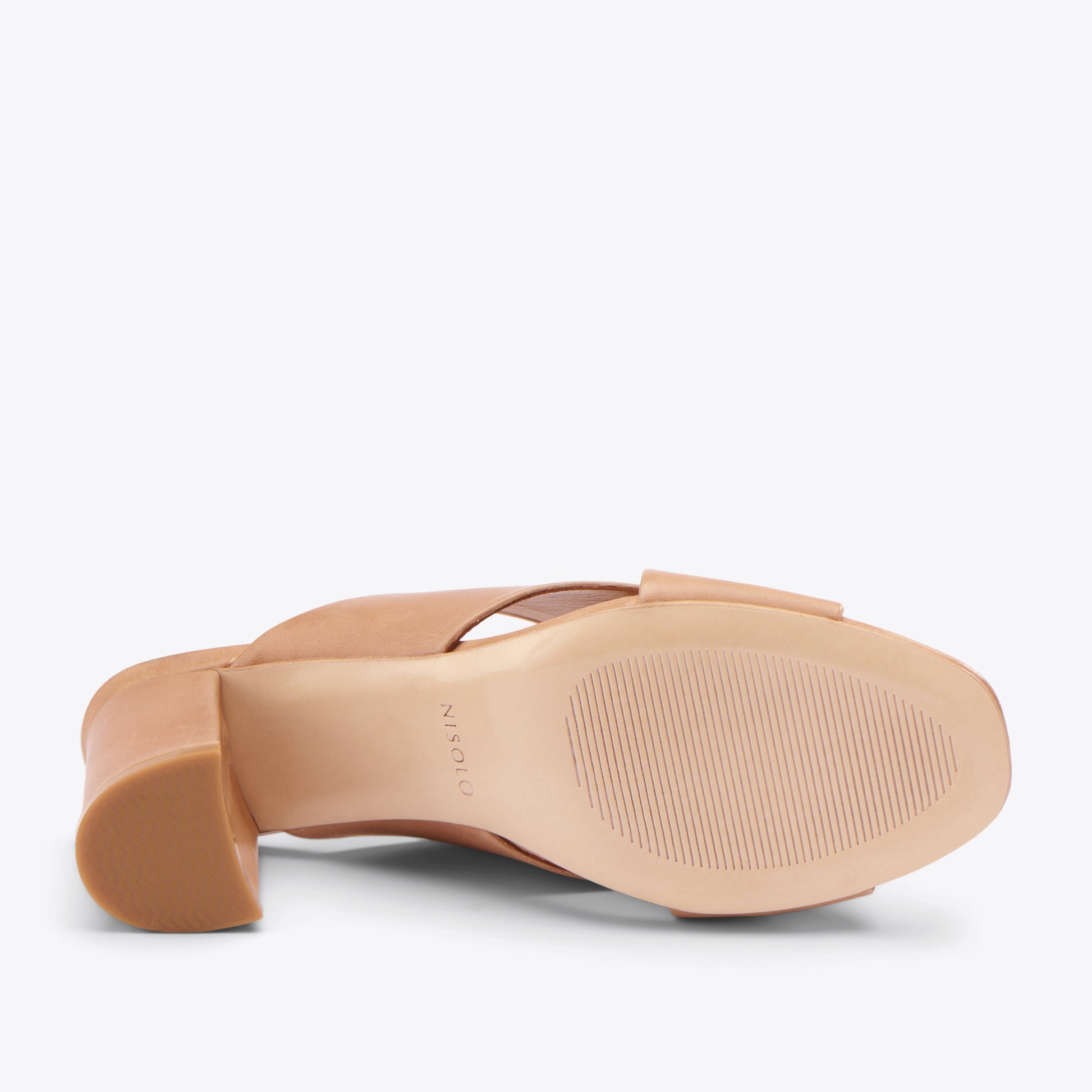 Carina Cross Strap Mule Almond