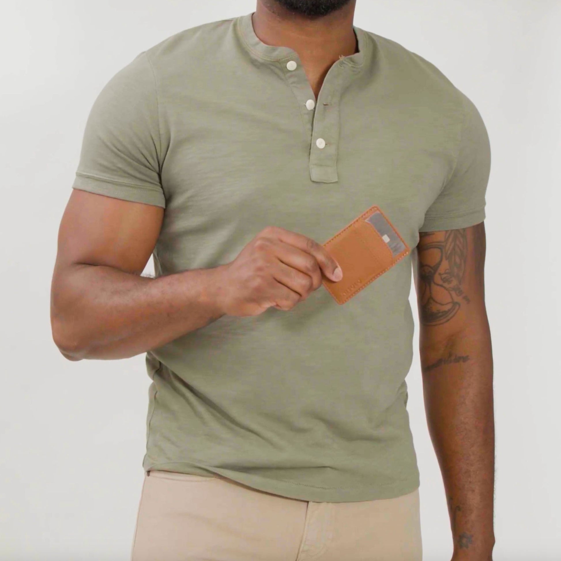 Nico Card Case Wallet Caramel