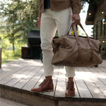 Luis Weekender Waxed Canvas Canvas Bag Nisolo 