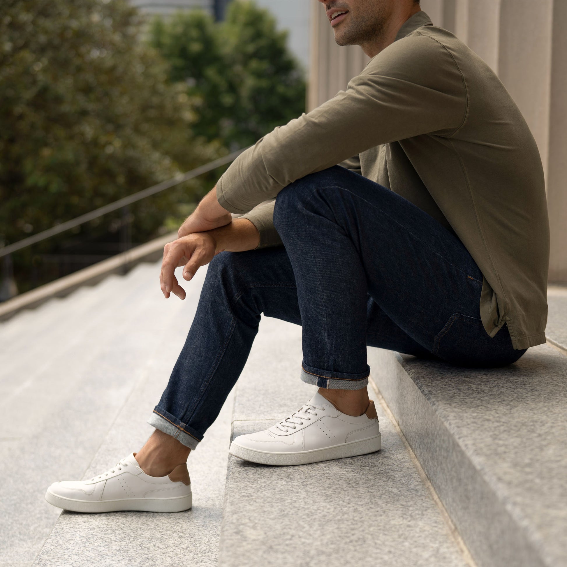 Men's Beto Go-To Court Sneaker White