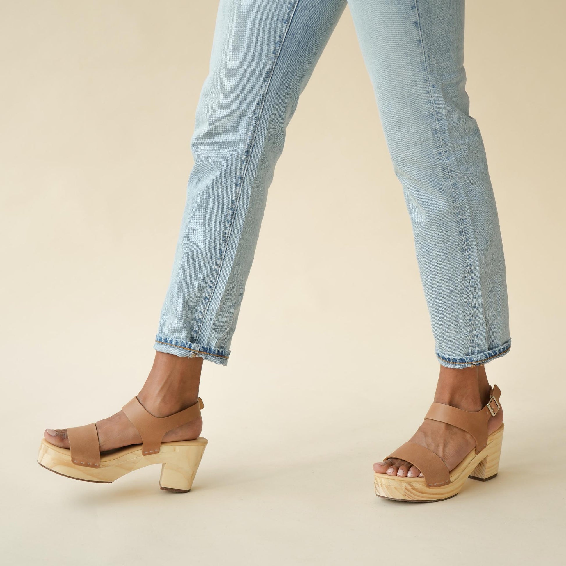 All-Day Open Toe Clog Almond