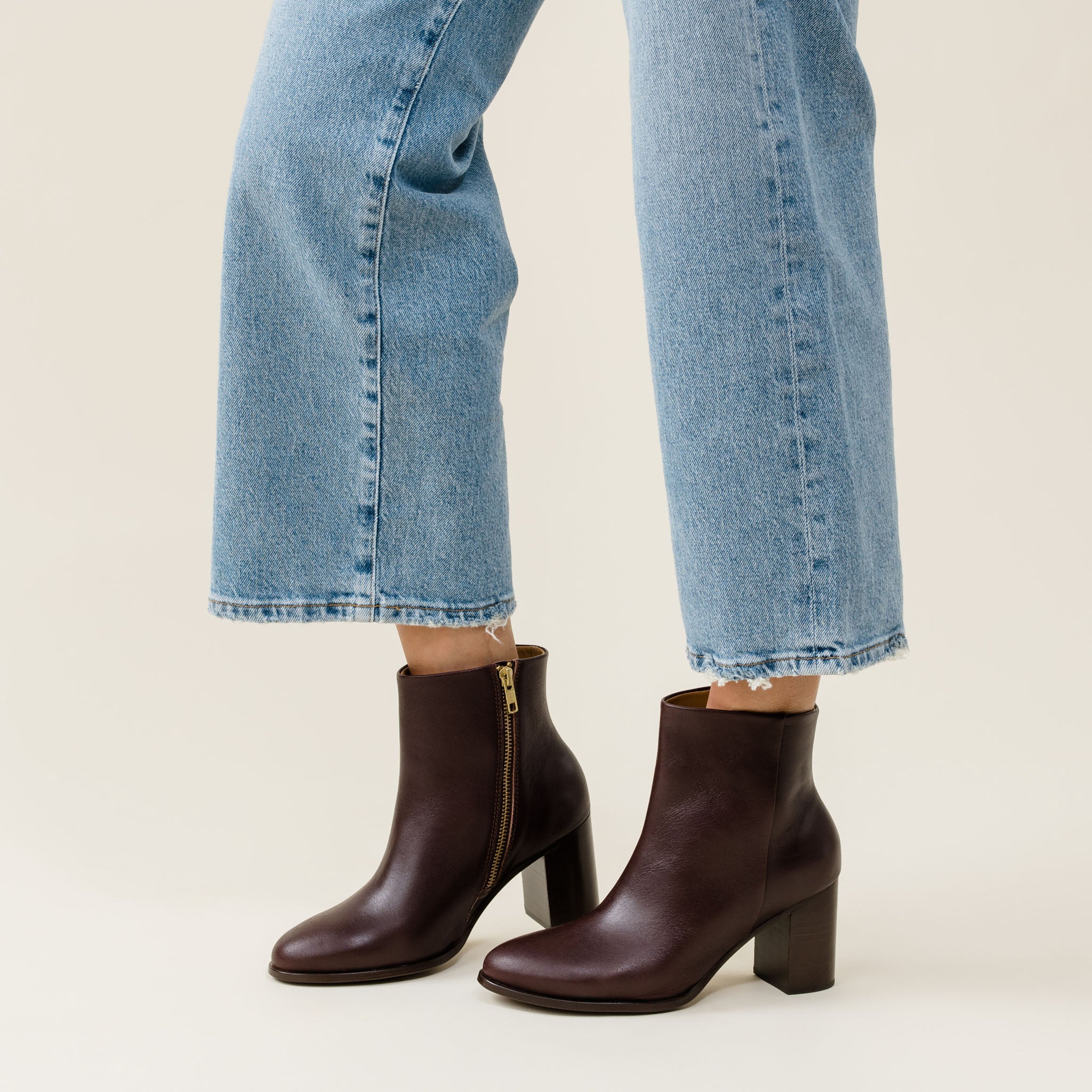 Lia Heeled Bootie Wine