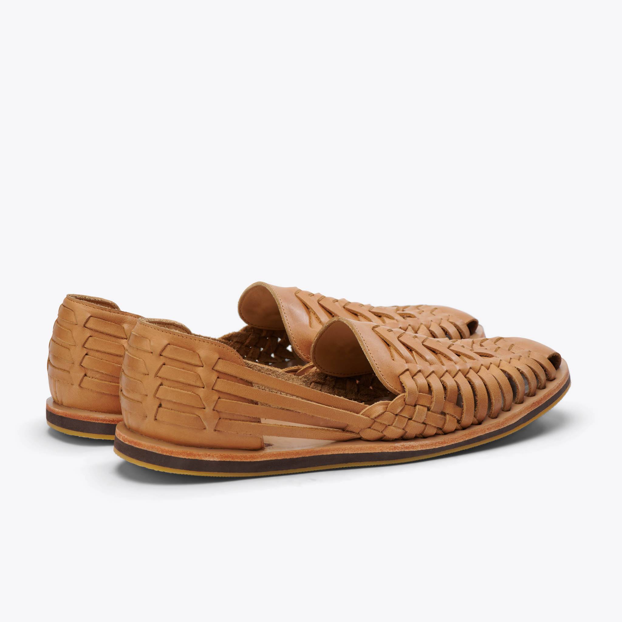Product Image 4 of the Huarache Sandal Almond Men's Leather Slip On Nisolo 