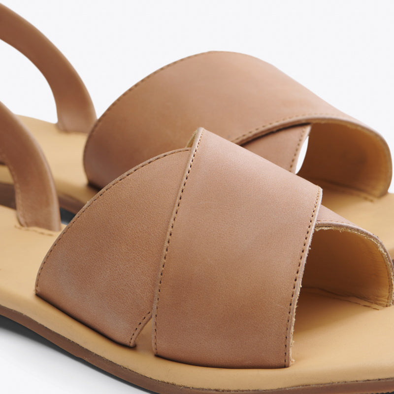 Product image 6 of the All-Day Cross Strap Sandal Almond