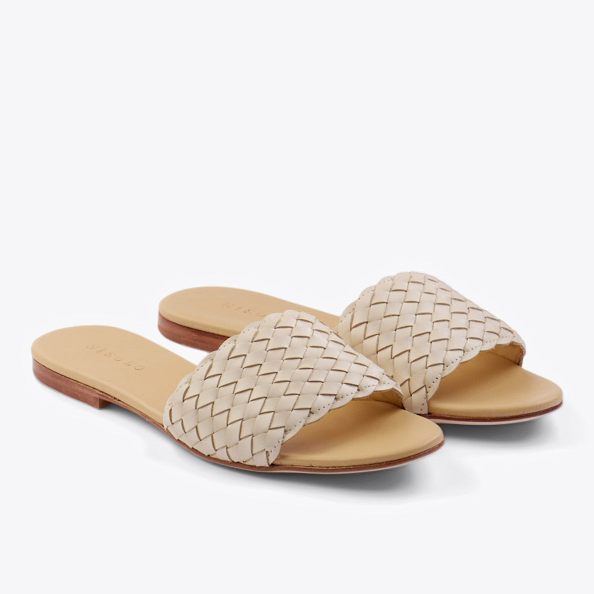 Isla Woven Slide Sandal Woven Bone