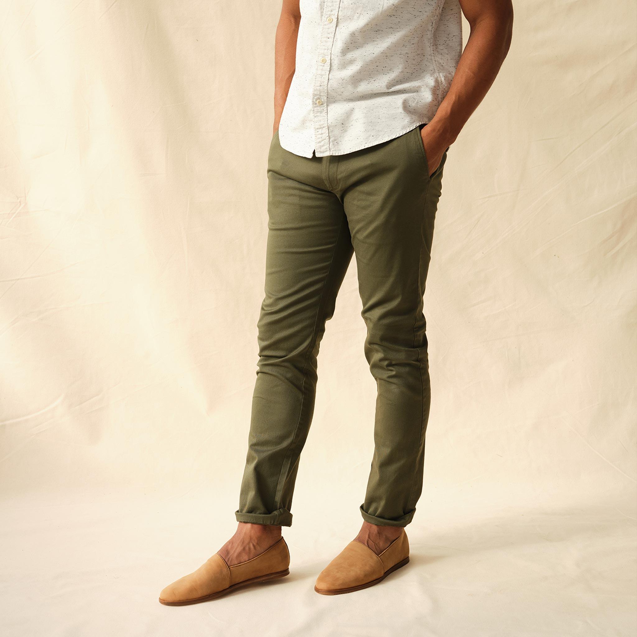Image 3 of the Alejandro Slip on Tobacco on model