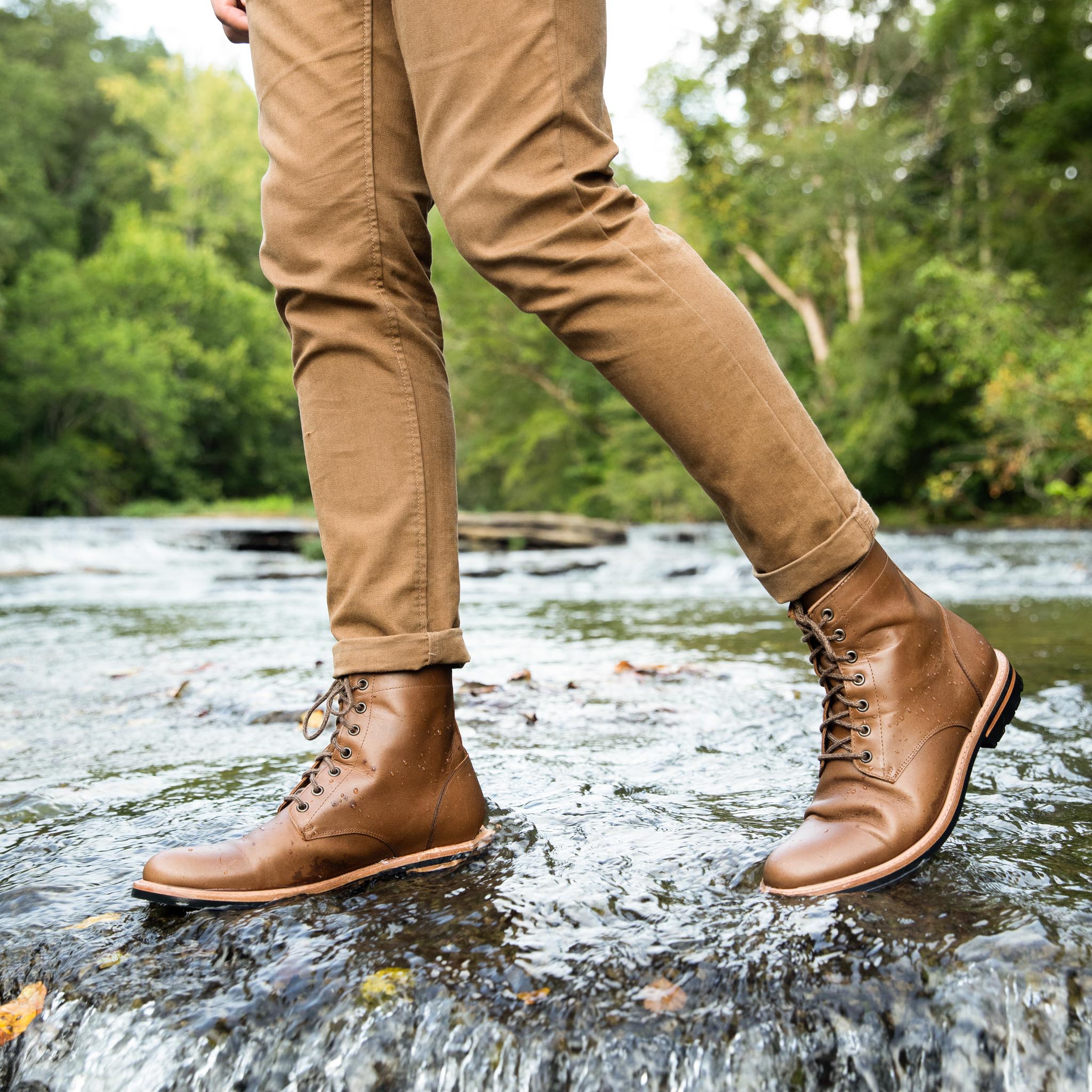 Image 3 of the All-Weather Andres Boot Brown Men's Leather Boot Nisolo 